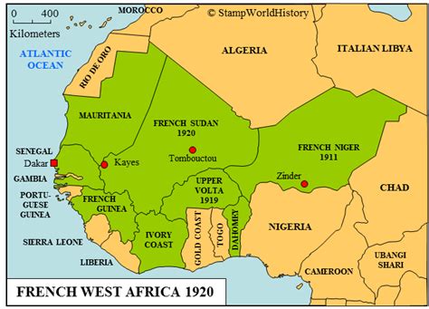 French West Africa Map Cultural Map