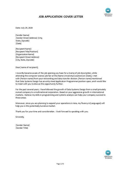 Write an engaging first paragraph. How to write a Job Application Cover Letter for an IT ...