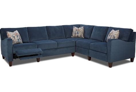 Blue Reclining Sectional These Sectional Sofas Offer One Or More
