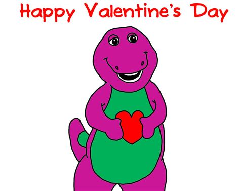 Valentines Day With Barney The Dinosaur By Nicholasvinhchaule On