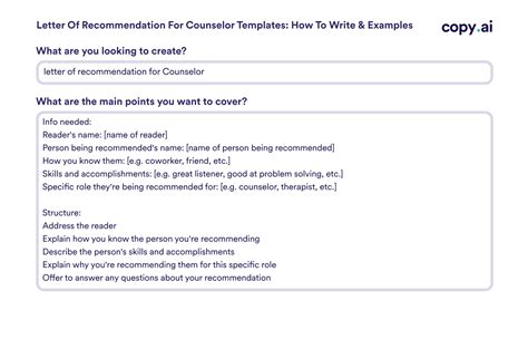 Letter Of Recommendation For Counselor Templates How To Write And Examples