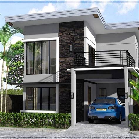 Model rumah minimalis 6 x 12 wallpaper dinding 27 Model Rumah Minimalis 2 Lantai Terbaru 2020, Istimewa!