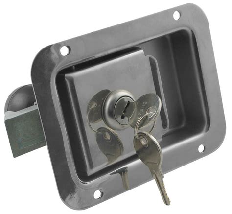 Junior Locking Stainless Steel Flush Door Latch With Inside Release