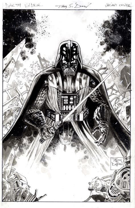 Darth Vader 1 Variant Cover 2020 Original Comic Art Wb In 2020