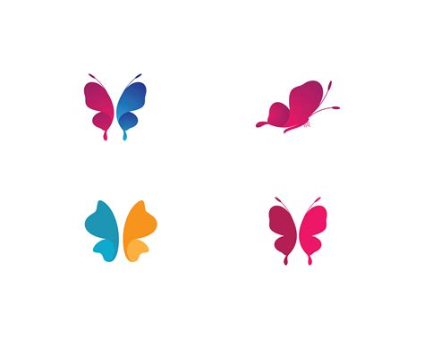 Butterfly Icon Set Design 1311666 Vector Art At Vecteezy
