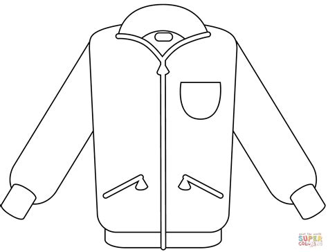 Coloring Jas Jacket Veste Para Kleurplaat Jacke Colorear Coloriage