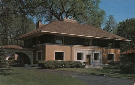 The William H Winslow House And Stable By Frank Lloyd Wright River