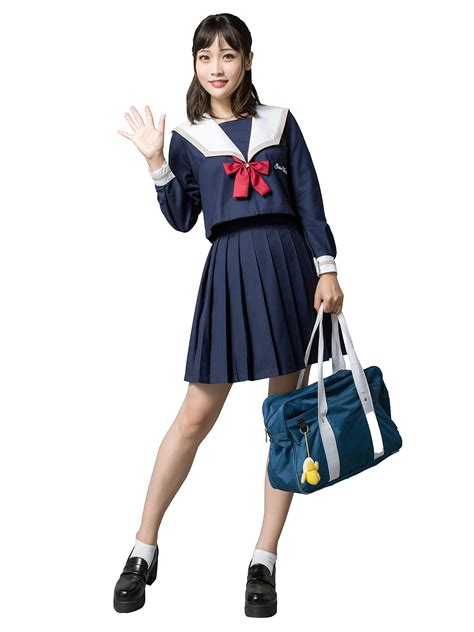 Buy Cosfun Japanese School Girls Uniform Sailor Suit Skirt Jk Cosplay