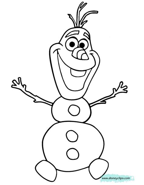 Coloring Page Of Olaf From Disney S Frozen Olaf Frozen Frozen