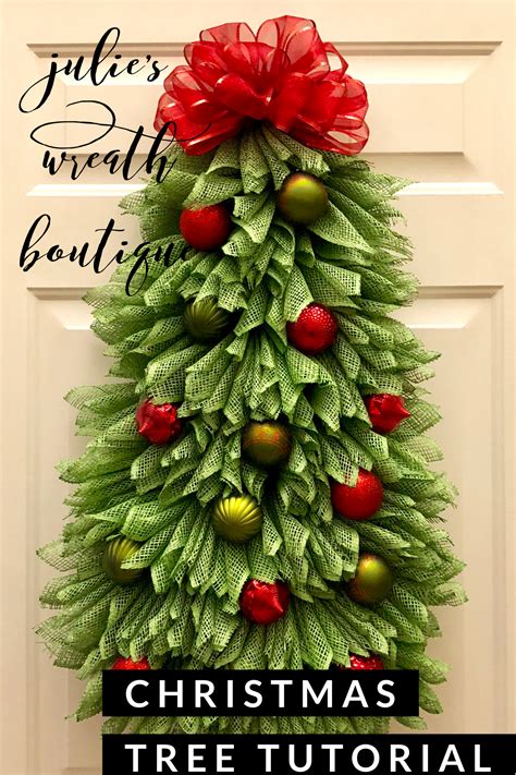 Christmas Tree Tutorial Angel Wreath Tutorial Diy Christmas Etsy