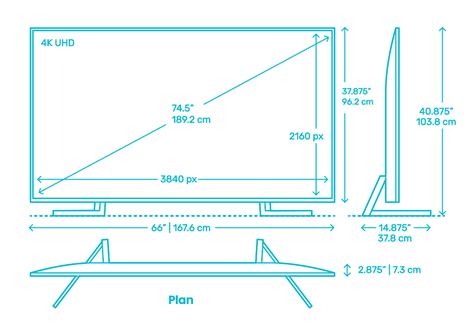 Sony X950g Smart Tv 75” Dimensions And Drawings