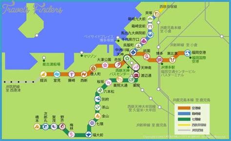 Fukuoka Metro Map Travelsfinderscom