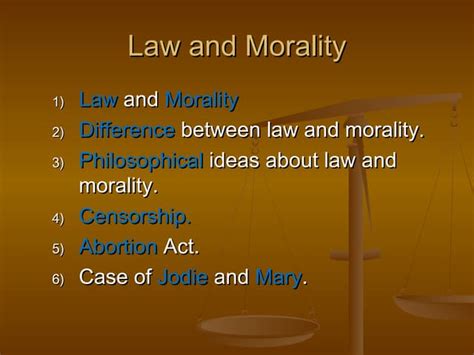 Law And Morality Ppt