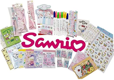 Sanrio Characters Wonderful 12 Pc Stationery And Accessory