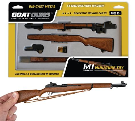 Buy Goat S Miniature M1 Garand Model Black Wood Grain 13 Scale