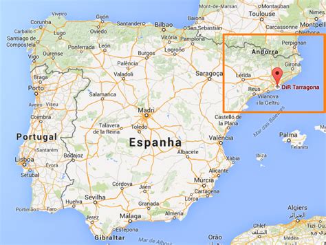 Espanha Mapa Turístico