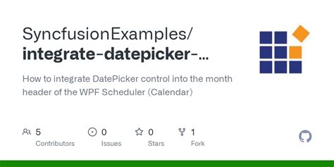 Github Syncfusionexamples Integrate Datepicker Control Into The Month Header Of The Scheduler