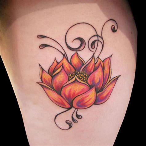 Enticing Lotus Flower Tattoos