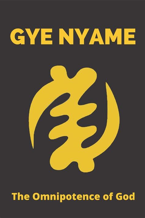 Gye Nyame Adinkra Lined Journal Ghanaian Symbol For The Omnipotence Of
