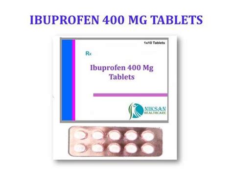 Ibuprofen 400 Mg Tablets General Medicines At Best Price In Ankleshwar Niksan Healthcare
