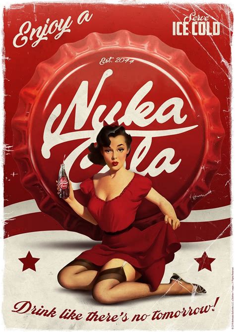 Fallout Premium Art Print Nuka Cola At Mighty Ape Nz