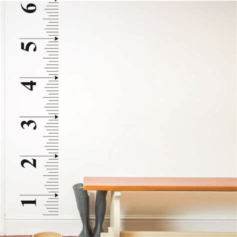 Tape Measure Growth Height Chart Wall Sticker By Nutmeg Wall Stickers