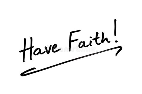 Have Faith Stock Illustration Illustration Of Handwriting 169511082