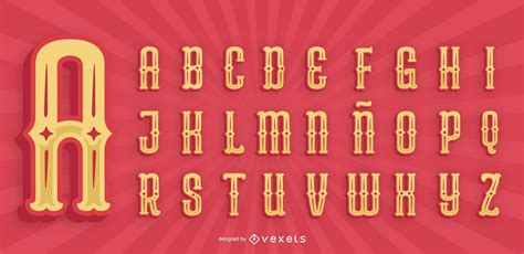 Mexican Style Alphabet Letter Pack Vector Download