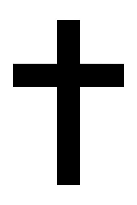 Free Cross Clipart Black And White