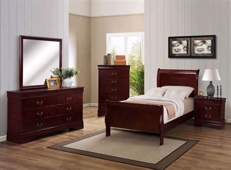 Louis Philip Cherry Twin Bed Kimbrell S Furniture