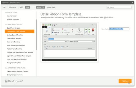 How To Create A Custom Winforms Ribbon Template Expressapp Framework