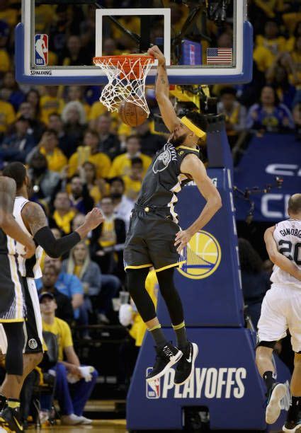 Javale Mcgee Of The Golden State Warriors Dunks The Ball Against The