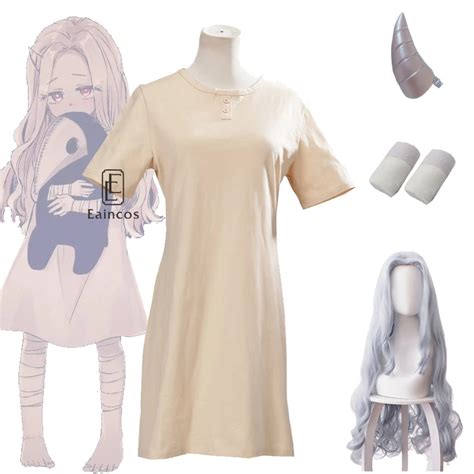 Specialty Fashion Mha Eri Cosplay Costume Dress With Horn And Eri Light