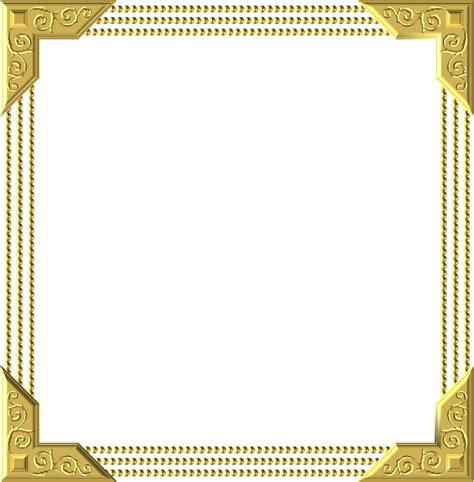 Modern And Simple Gold Certificate Border Frame Certificate Border