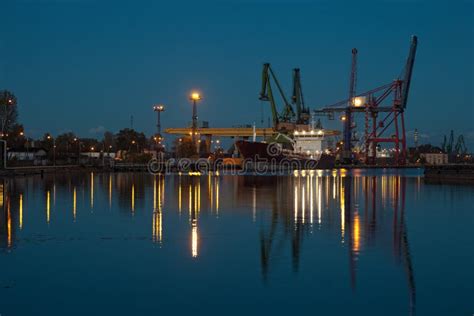 Night At The Port Stock Photo Image Of Dock Harbor 23857608
