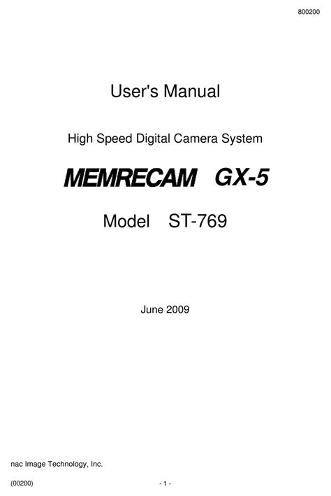 Memrecam Gx 5 User Manual Pdf Download Manualslib