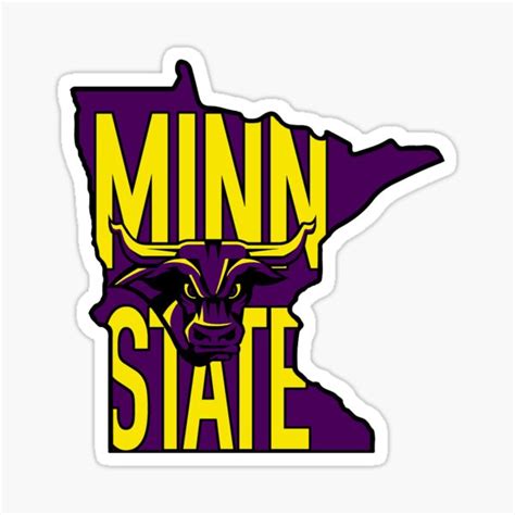 Minnesota State University Mankato Mavericks Minn State Sticker For