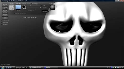 Sculptris The Punisher Skull Youtube