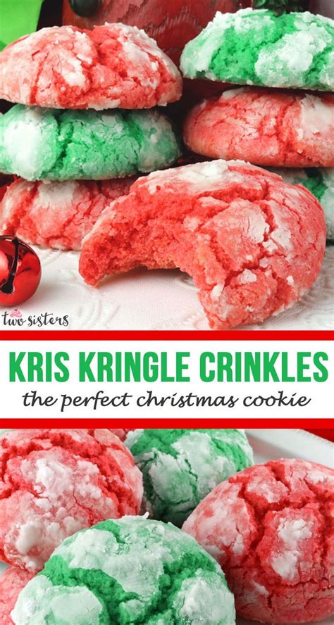 2/3 cup margarine, softened 3/4 teaspoon vanilla 1 egg. Kris Kringle Crinkles | Recipe | Classic christmas cookie ...