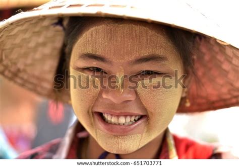 Burma Young Woman Myanmar Stock Photo 651703771 Shutterstock