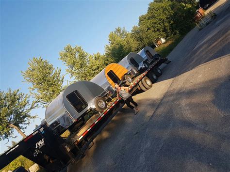 4 Teardrop Trailers Headed To Calgary Alberta Teardrop Caravan