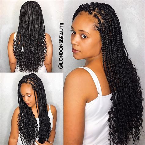 30 Single Braids With Curls Fashion Style