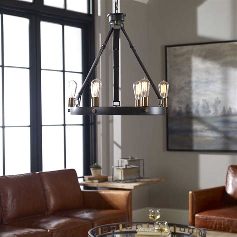 Ranging from farmhouse to modern, from industrial to eclectic, from french country to coastal, lights by lnc home transcend styles. Uttermost Marlow 6 Light Antique Bronze Chandelier ...