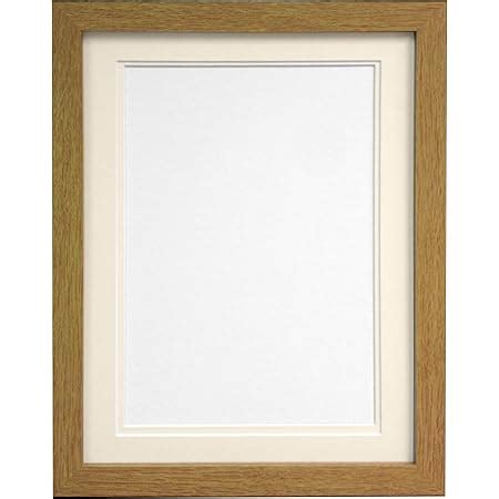 Frames By Post H Oak Picture Photo Frame With White Double Mount A