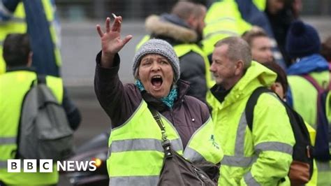 France Fuel Protests Who Are The People In The Yellow Vests Bbc News