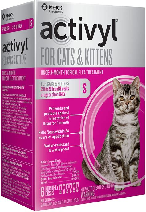 Activyl Flea Treatment For Cats And Kittens 2 9 Lbs 6 Treatments