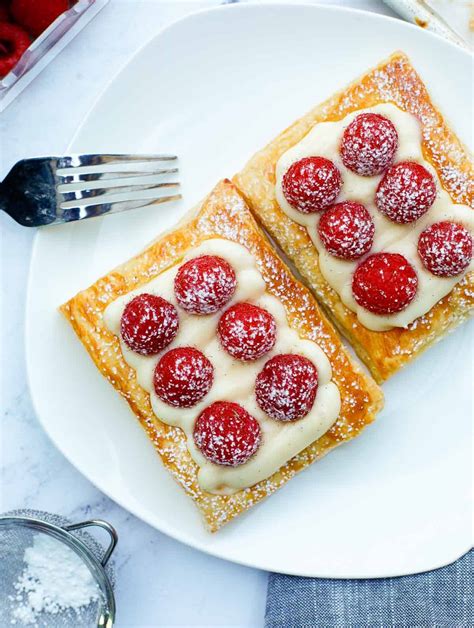 Raspberry Puff Pastry Tart 2 Ways Cookin With Mima