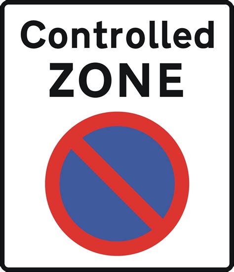 Controlled Parking Zone Road Sign Uk Delivery Hirst Signs