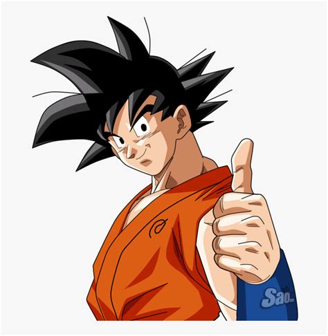 Thumb Image Goku Thumbs Up Png Transparent Png Kindpng