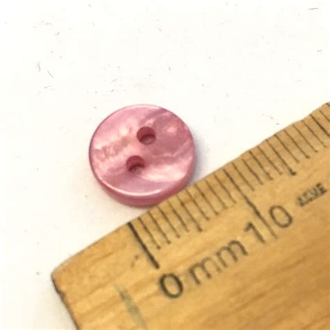 10mm Dusky Pink Buttons 20 Pack The Button Shed
